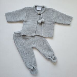 3M Grey Knit Baby Outfit